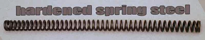 Hardened steel spring